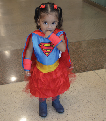 Cute baby dressed up for Halloween at CCMH