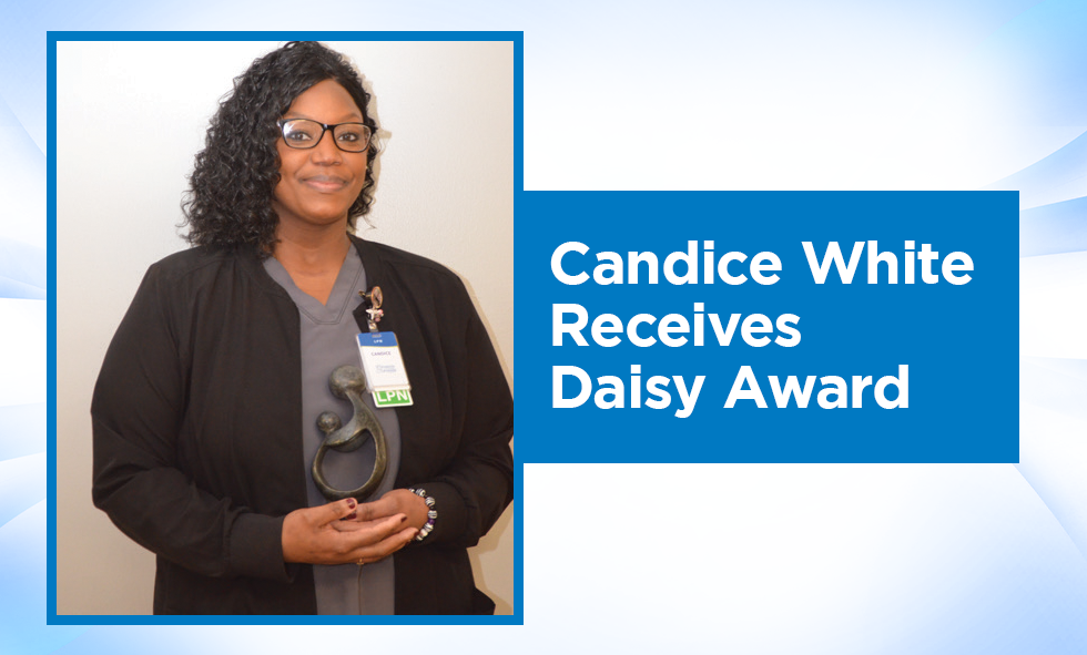 Candice White Recieves Daisy Award