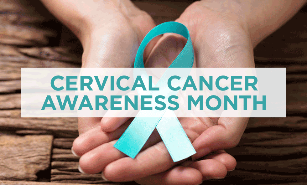 Cervical Cancer Awareness Month Teal Ribbon