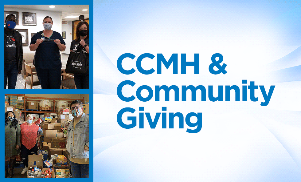 CCMH & Community Giving graphic