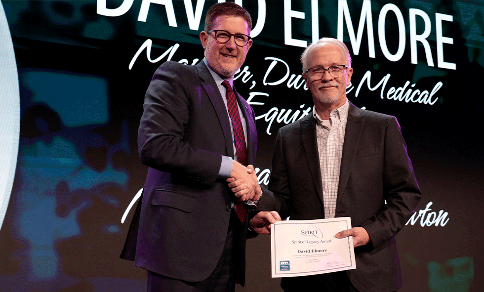David Elmore receives award