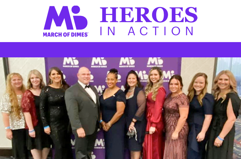 CCMH Finalists from the 2021 Oklahoma March of Dimes Heroes in Action award ceremony