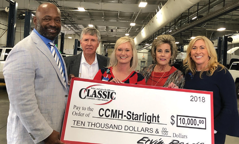 Photo of Classic Chevrolet donation to CCMH Starlight Foundation