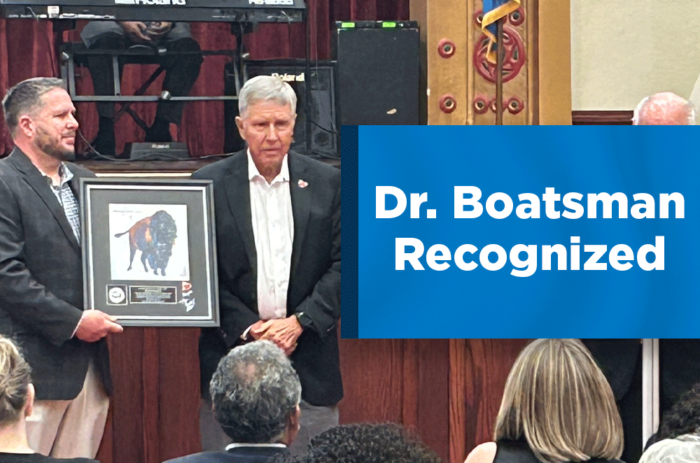 Dr. Boatsman Recognized Dr. Boatsman Recognized