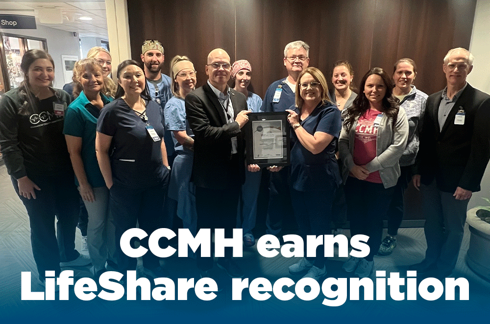 CCMH earns LifeShare recognition