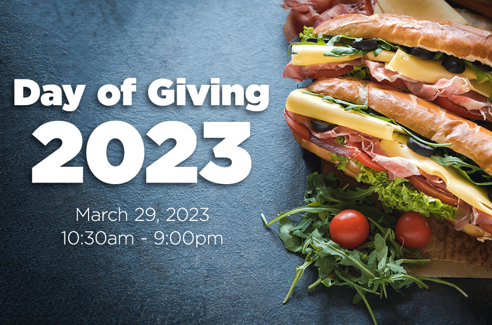 Day of Giving 2023, March 29, 2023, 10:30am - 9:00pm