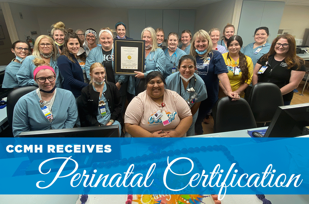 CCMH receives Perinatal Certification