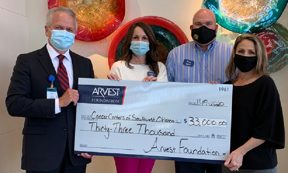 Cancer Center Receives Donation From Arvest Foundation